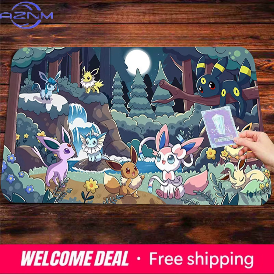 Potdemiel Eeveelutions Moonlit Forest Pokémon Gaming-Mauspad, Mehrfarbig - Bild 2