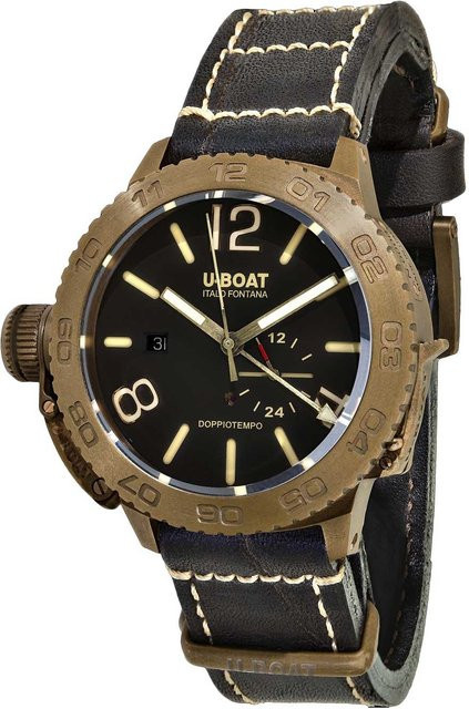 U-Boat Armbanduhr, Automatik, Bronze, Leder, 46 mm, Herren - Bild 1