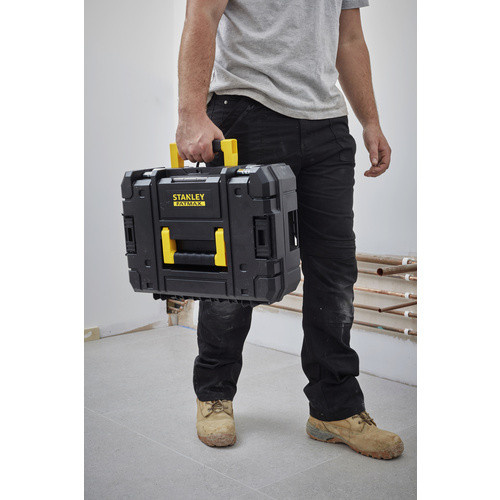 Stanley FatMax TSTAK II Systembox unbestückt, schwarz/gelb/silber, B/T/H: 44,0 x 33,0 x 13,5 cm - Bild 4
