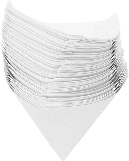 Shoemst Farbsiebe Papierkegel als Farbmischbecher Set, 100 Stück, Grau und Weiß, für wasserbasierte und lösungsmittelbasierte Farben - Bild 1