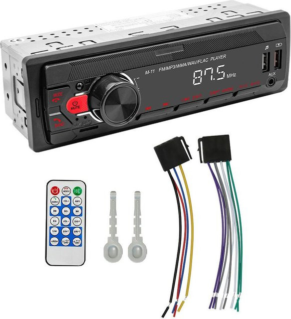 VehicleKit Auto MP3 Player mit Bluetooth, FM Radio und Freisprecheinrichtung in Schwarz mit USB- und TF-Kartenslot - Bild 1