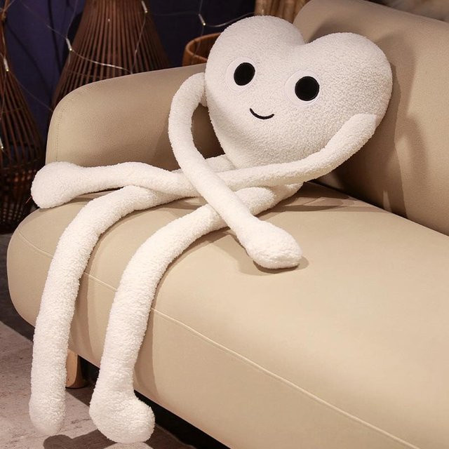 Yiran toy Liebesherz Plüschtier, 100cm, Weiß, ab 14 Jahren - Bild 1