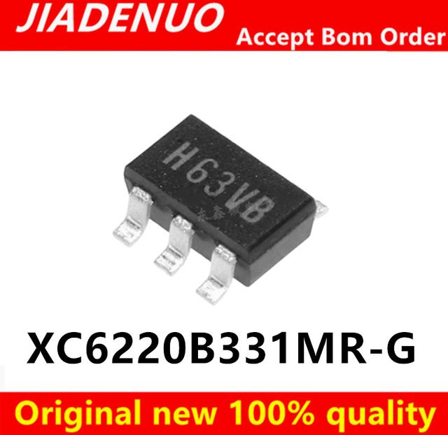 JIADENUO XC6220B331MR-G Chipsatz SOT23-5 in Schwarz (20 Stück) - Bild 1