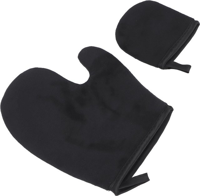 Koogeelife Selbstbräunungshandschuh-Set, 2-teilig, Schwarz, Unisex - Bild 1