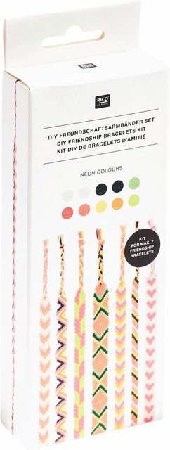 Rico Design DIY Freundschaftsarmbänder Set Neon Colours - Bild 1