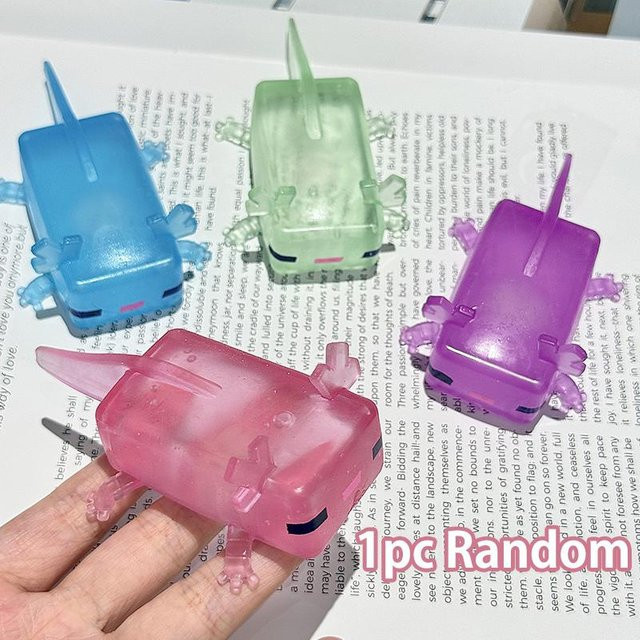 Fashnics Axolotl-Spielzeug, mit Glitzer-Pailletten, Stressabbau-Kugel - Bild 1