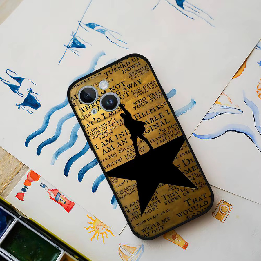 A-Hamilton Musical Lyrics Handyhülle aus weichem Silikon für Apple iPhone Modelle in Multicolour - Bild 5