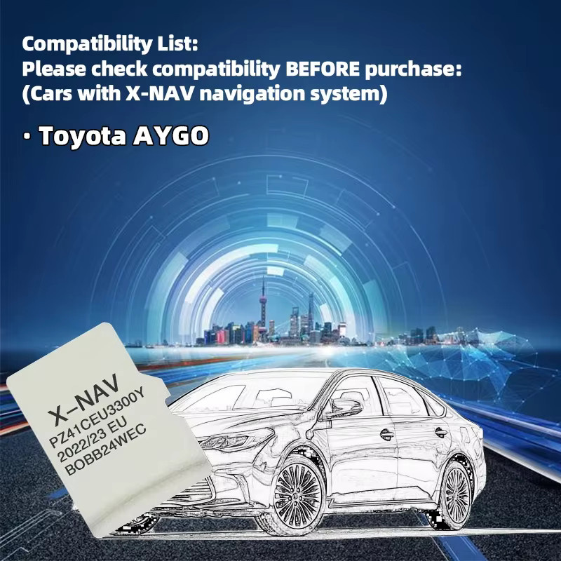 NAVINESA Navigationskarte X-NAV für Toyota AYGO 2023 mit EU RU UK Kartenmaterial auf 8 GB Memory Card - Bild 2