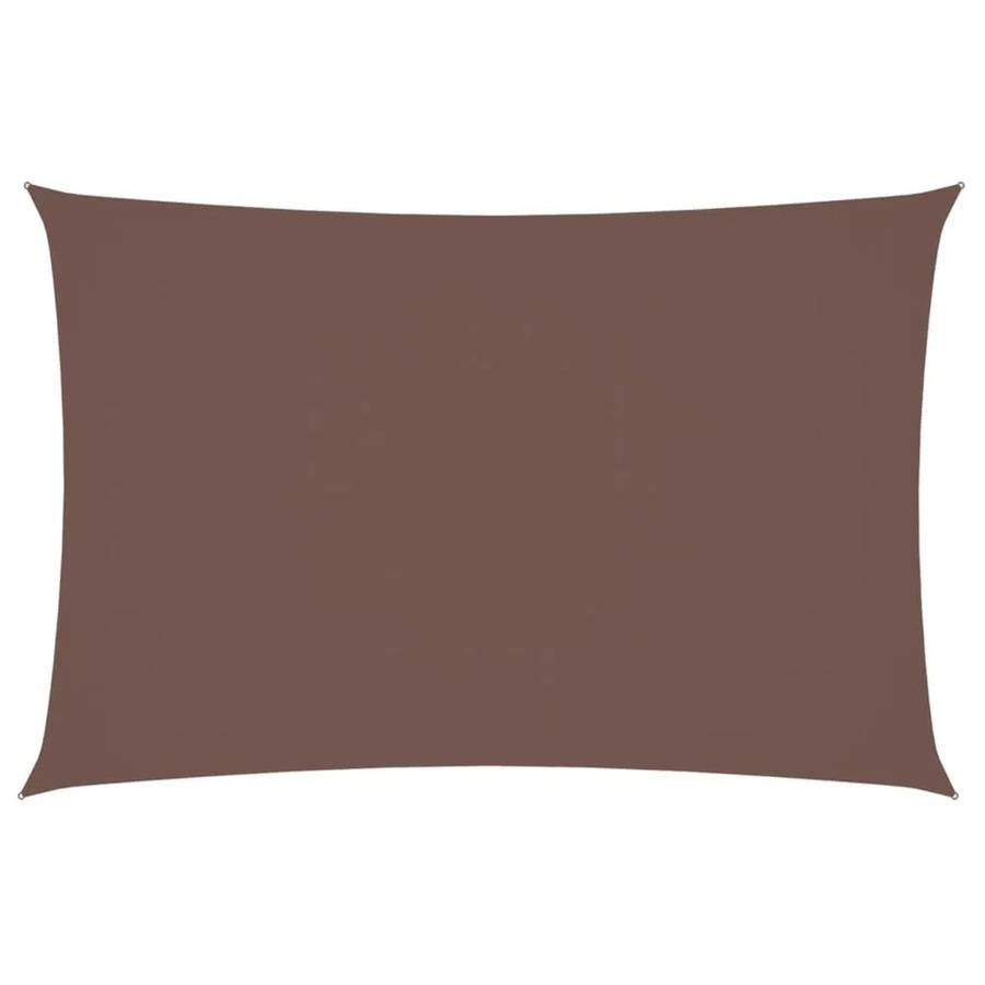 vidaXL Sonnensegel aus PU-beschichtetem Oxford-Gewebe, rechteckig, Braun, B x T: 4 x 2 m - Bild 2