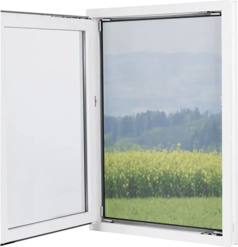 Easymaxx Fenster-Moskitonetz Magic Klick Schwarz B: 150 cm, H: 130 cm - Bild 3