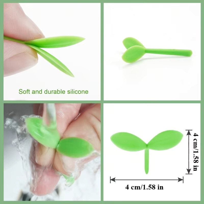 Sprout Silikon Lesezeichen Grasknospen in Grün, Gelb oder Pink - Bild 3