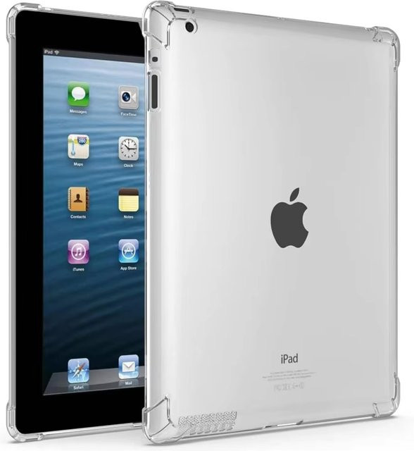 Transparente TPU-Silikon Schutzhülle für Apple iPad 2, 3 und 4 (9,7 Zoll) mit stoßfesten Airbags - Bild 1