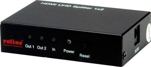 Roline HDMI-Splitter 3840 x 2160 Pixel Schwarz - Bild 1