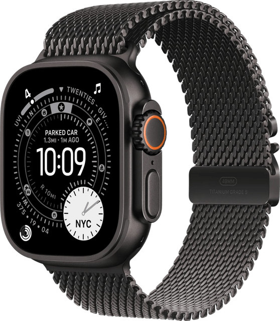 Apple Smartwatch Ultra 3, Titanium, 49mm, Schwarz, GPS, Cellular, Unisex - Bild 1