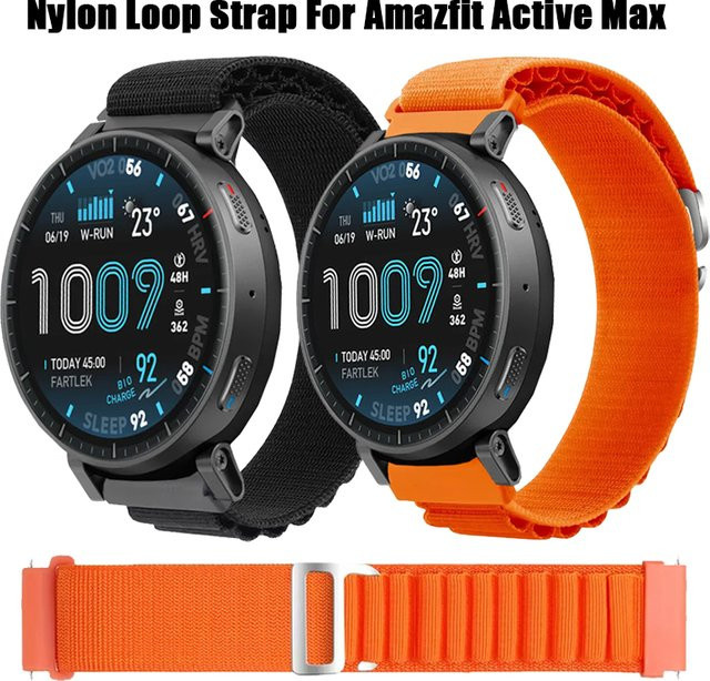 Amazfit Uhrenarmband Nylon, Textil/NATO, Amazfit Active Max - Bild 1