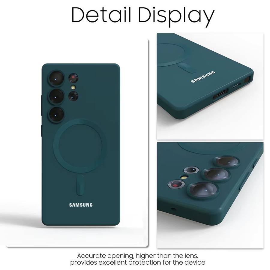 Magnetische stoßfeste Schutzhülle für Samsung Galaxy S25 S24 S23 S22 S21 S26 Plus S20 FE Ultra 5G in Schwarz - Bild 2