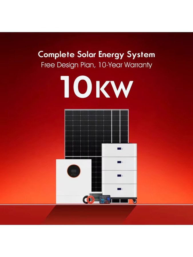 Photovoltaik-Hybrid-System für On-Grid und Off-Grid mit 20KW Solarstromanlage und 10KW Lithium-Ionen-Batteriepack in Weiß - Bild 3
