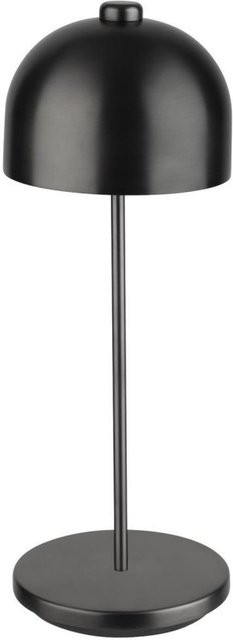 APS Akkutischleuchte JOSEF LED Tischleuchte aus Metall in Schwarz, dimmbar mit Fernbedienung, Ø 11 cm x H 30 cm - Bild 1