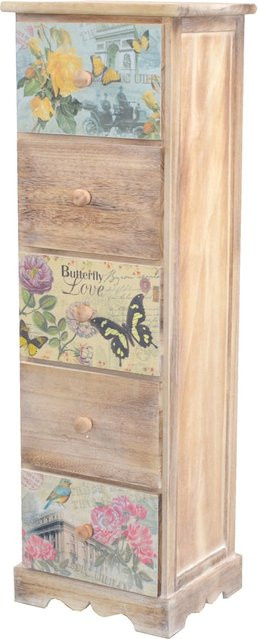Schubkastenregal Ben von möbel direkt online in Braun aus Paulownia-Massivholz und MDF - Bild 1