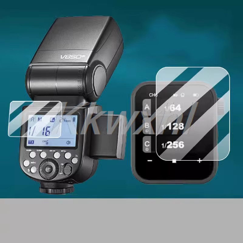 Godox Gehärtetes Glas Display-Schutzfolie für Blitzgeräte V1 V1 Pro V860 III V850 III TT685 II AD600BM X3 Transparent - Bild 1