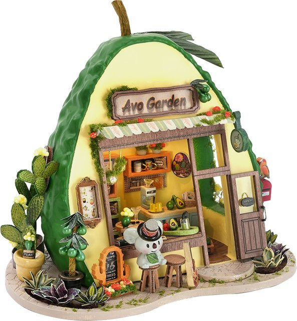 ELEVEN-CUTE Koala Milchshake-Shop, DIY Holz-Miniatur-Welt, Modellbausatz - Bild 1