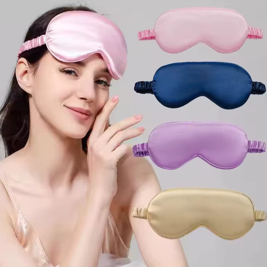 YUKUI Schlafmaske aus imitierter Seide, Unisex - Bild 3