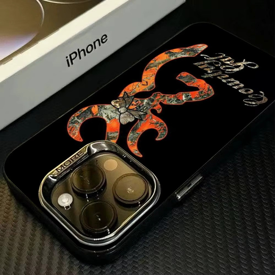 B-Browning Logo Handyhülle für iPhone 11 bis 17 Pro Max und Pro Plus in Silber - Bild 2