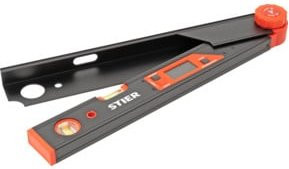 Stier Digitaler Winkelmesser SDW 450 aus Aluminium mit LCD-Display in Schwarz, Genauigkeit ±0,1°, Länge: 450 mm - Bild 1