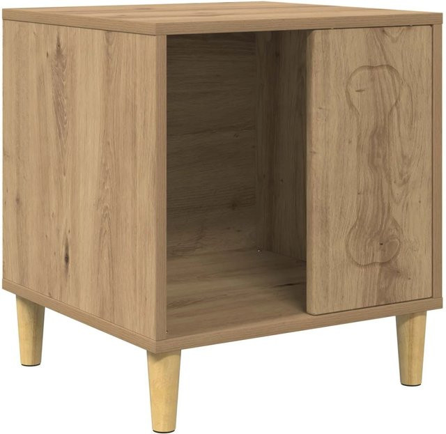 vidaXL Hundehütte aus Holzwerkstoff in Eiche Optik, Farbe Braun, B/T/H: 42 x 42 x 49 cm - Bild 1