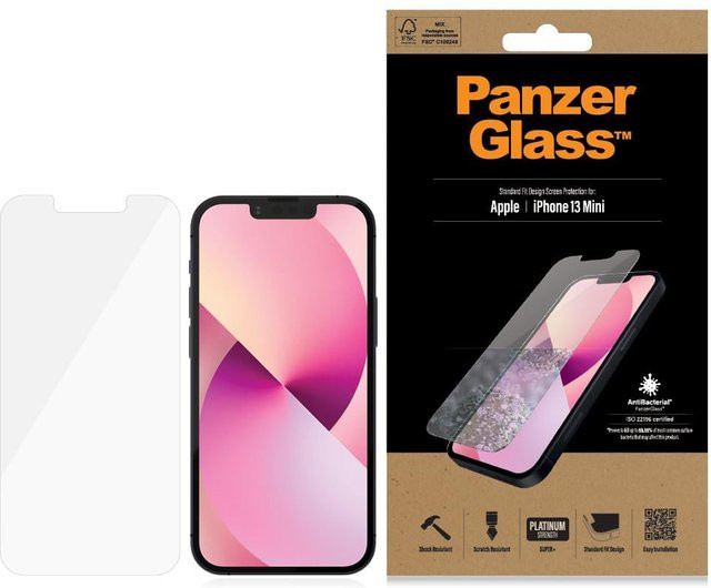 PanzerGlass Displayschutzglas für iPhone 13 mini, transparent - Bild 2