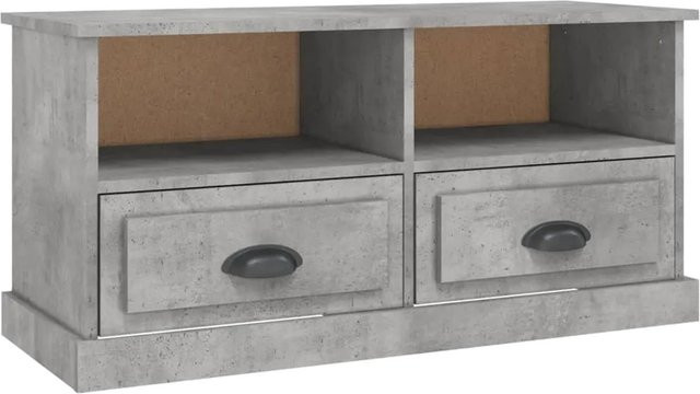 vidaXL TV-Schrank aus Holzwerkstoff in Betongrau, B/T/H: 93 x 35,5 x 45 cm - Bild 1