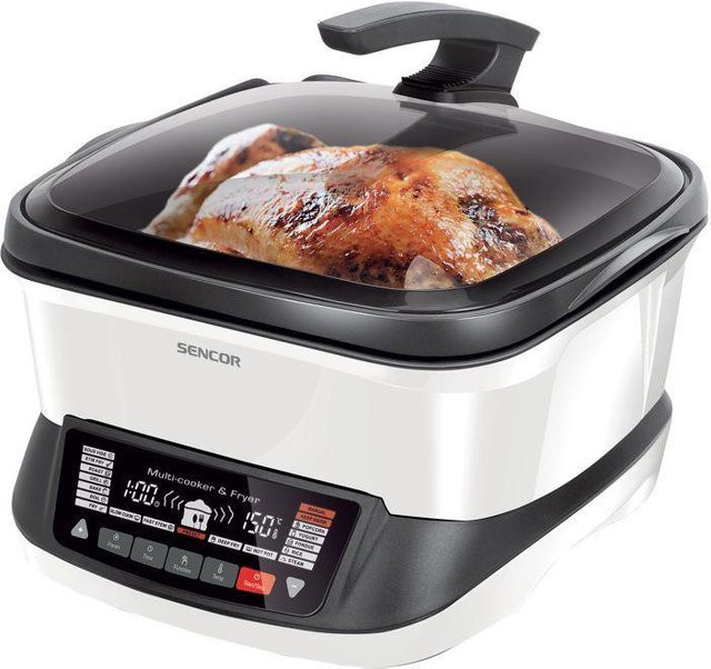 Sencor Multifunktions-Heißluftfritteuse SFR 9400WH in Weiß mit 1800 W und 4,8 l Fassungsvermögen - Bild 1
