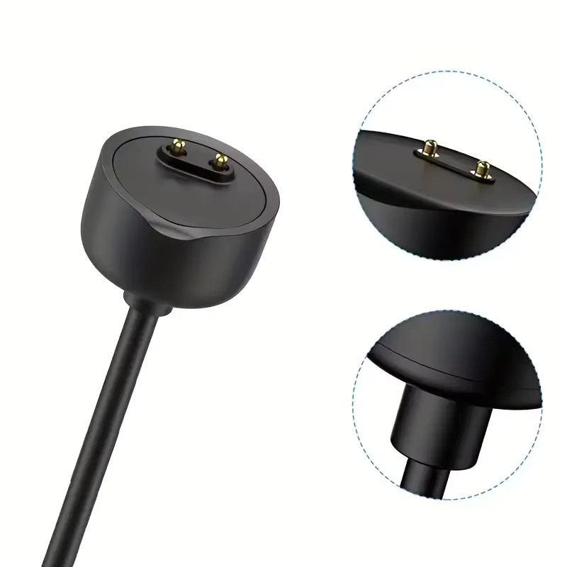 2 Stück USB-Ladekabel für Xiaomi Mi Band 5 6 7 Ladestation in Schwarz - Bild 3