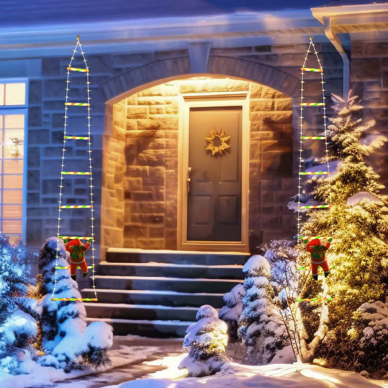 TLEDMP LED-Weihnachtslichter mit Weihnachtsmann-Dekoration und 8 Beleuchtungsmodi für Garten, Terrasse und Baum - Bild 2
