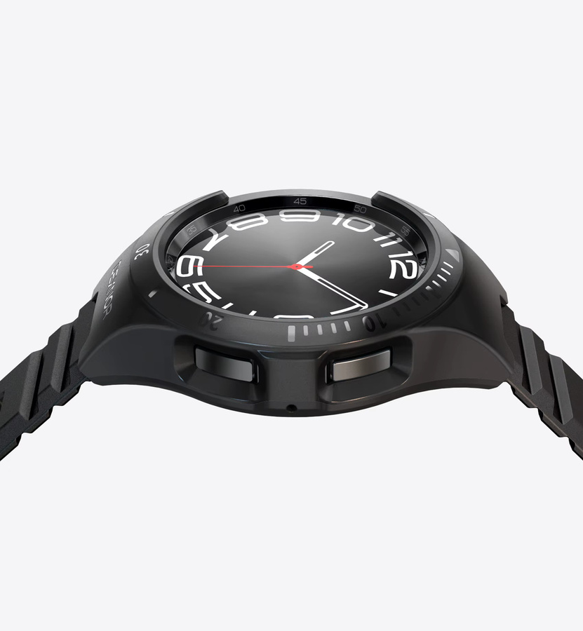 DEXNOR Uhrenarmband für Samsung Galaxy Watch6 Classic, Silikon, Schwarz, Unisex - Bild 2