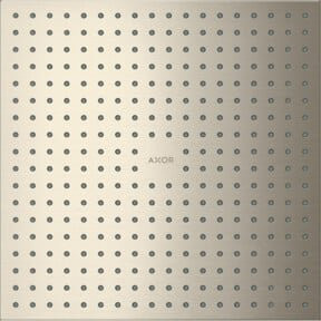 Hansgrohe Axor Kopfbrause in Nickel gebürstet, quadratisch, 2 Strahlarten, B/B/H: 30 x 30 x 3 cm - Bild 1