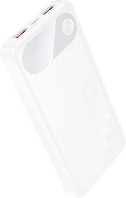 HOCO Externe Batterie J154 Powerbank mit 10000mAh, 22,5W, QC + PD, 1 x USB-C und 2 x USB-A, Weiß - Bild 1