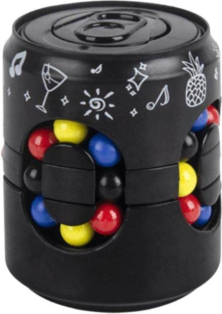 Binchi Outdoor Equipment Limonaden-Dosen-Fidget-Spielzeug, schwarzer Drehbarer Ball, Fingerkreisel, 3D-Dosen-Würfel-Spielzeug - Bild 1
