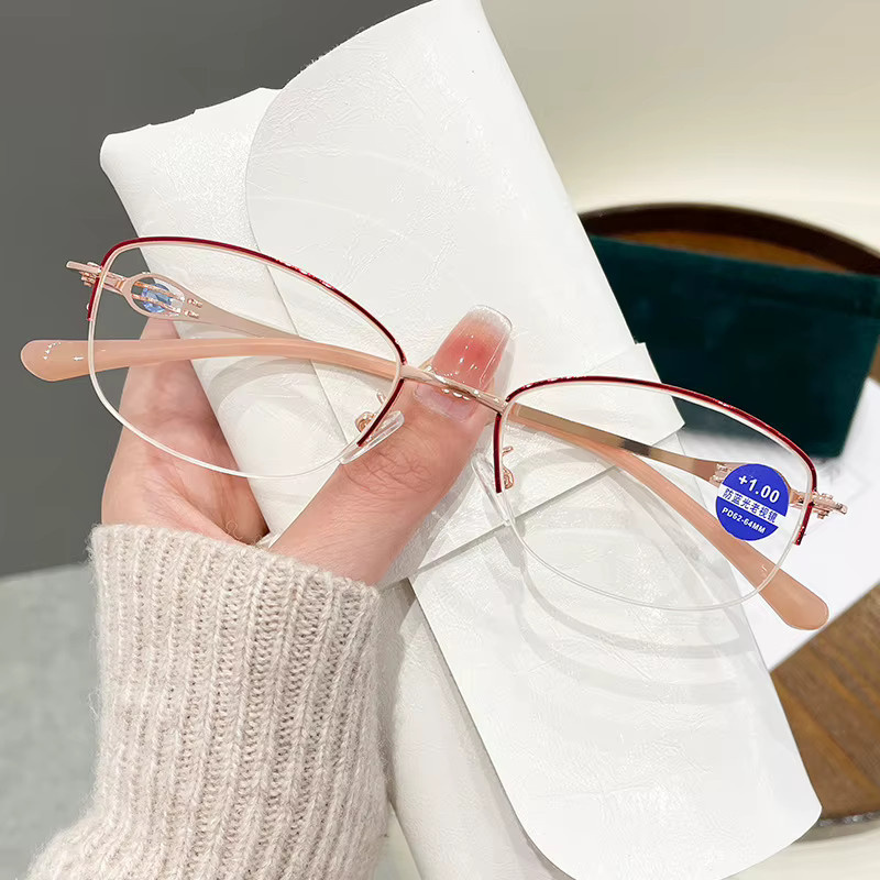 Lesebrille Halbrahmen, Damen, Anti-Blaulicht - Bild 3