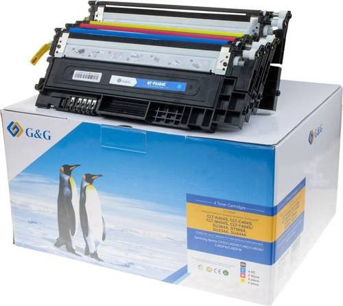 G&G Toner Kombi-Pack kompatibel mit Samsung CLT-P404C, CLT-K404S, CLT-C404S, CLT-M404S, CLT-Y404S in Schwarz, Magenta und Cyan - Bild 1