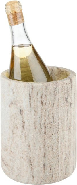 Mömax Weinkühler Shiny Silver in Naturfarben mit Marmor-Optik - Bild 1