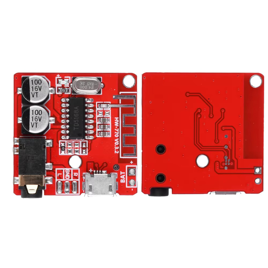 occkic Bluetooth-MP3-Decoder-Board Version 5.0 mit verlustfreiem Audio-Verstärkermodul für Auto-Stereoanlagen in Rot - Bild 4