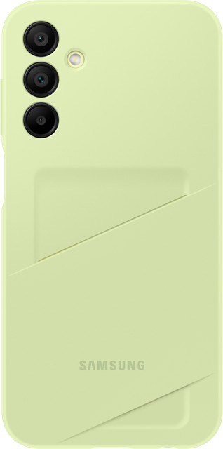 Samsung Card Slot Case EF-OA156 für Galaxy A15 und Galaxy A15 5G in Grün sowie Samsung Galaxy A15 4G/5G Backcover in Gelb - Bild 1