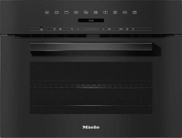 Miele Kompakt-Backofen mit Mikrowelle H 7240 BM in Obsidianschwarz mit Grill, Heißluft und WiFi-Funktion - Bild 1