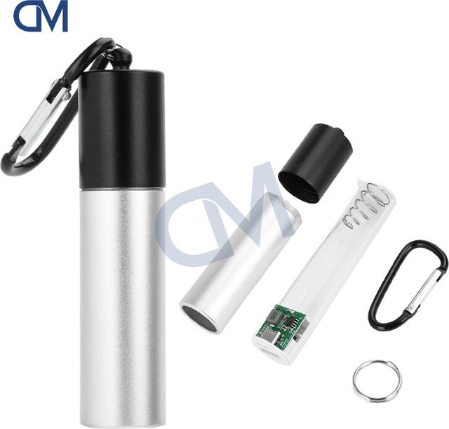 diymore DIY Power Bank Gehäuse mit USB Typ-C, 5V 2A, Farbe: Silber, für 18650/21700 Akkus - Bild 1