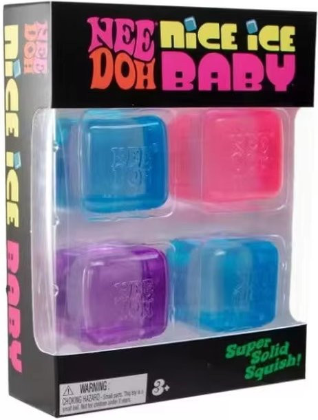 Needoh Teenie Nice Eiswürfel Fidget Toys, 4er-Set - Bild 1