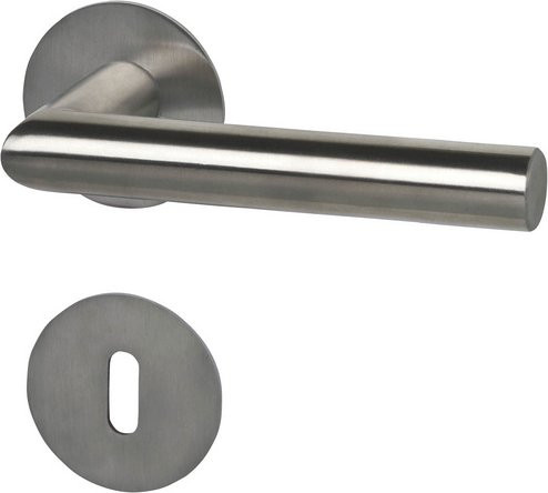 ALPERTEC Rosettengarnitur aus Edelstahl in Silber matt - Bild 1