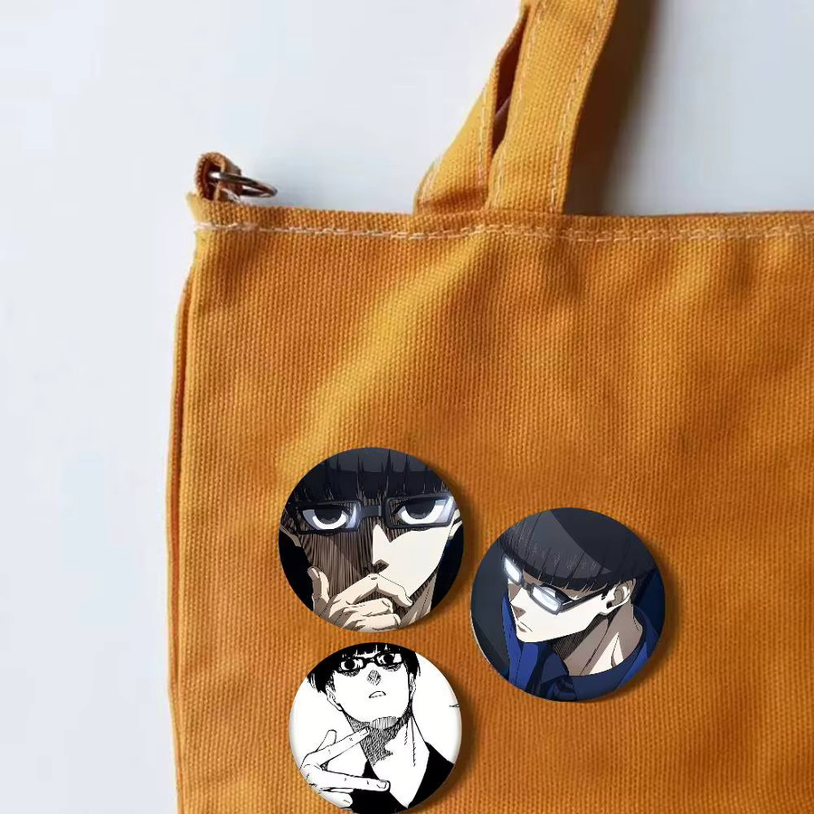 Mesuca Brosche, Anime Jinpachi Ego, Emaille-Pin, Rund - Bild 5