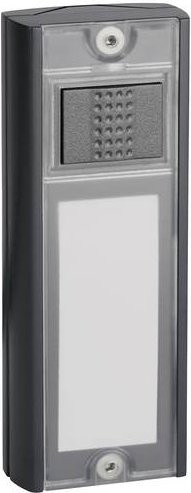 Grothe 43442 Funkklingel Sender in Grau mit Batterie und Wandmontage - Bild 1