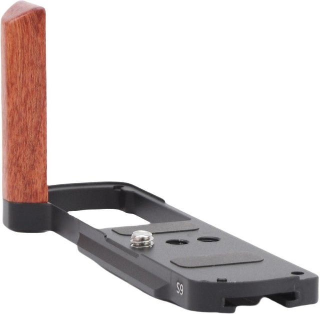 ZuiyouPet1 L-förmiger Handgriff aus Holz und Aluminiumlegierung für S9 Kamera mit Schnellwechselplatte und 1/4 Zoll Schraubloch, Braun - Bild 1